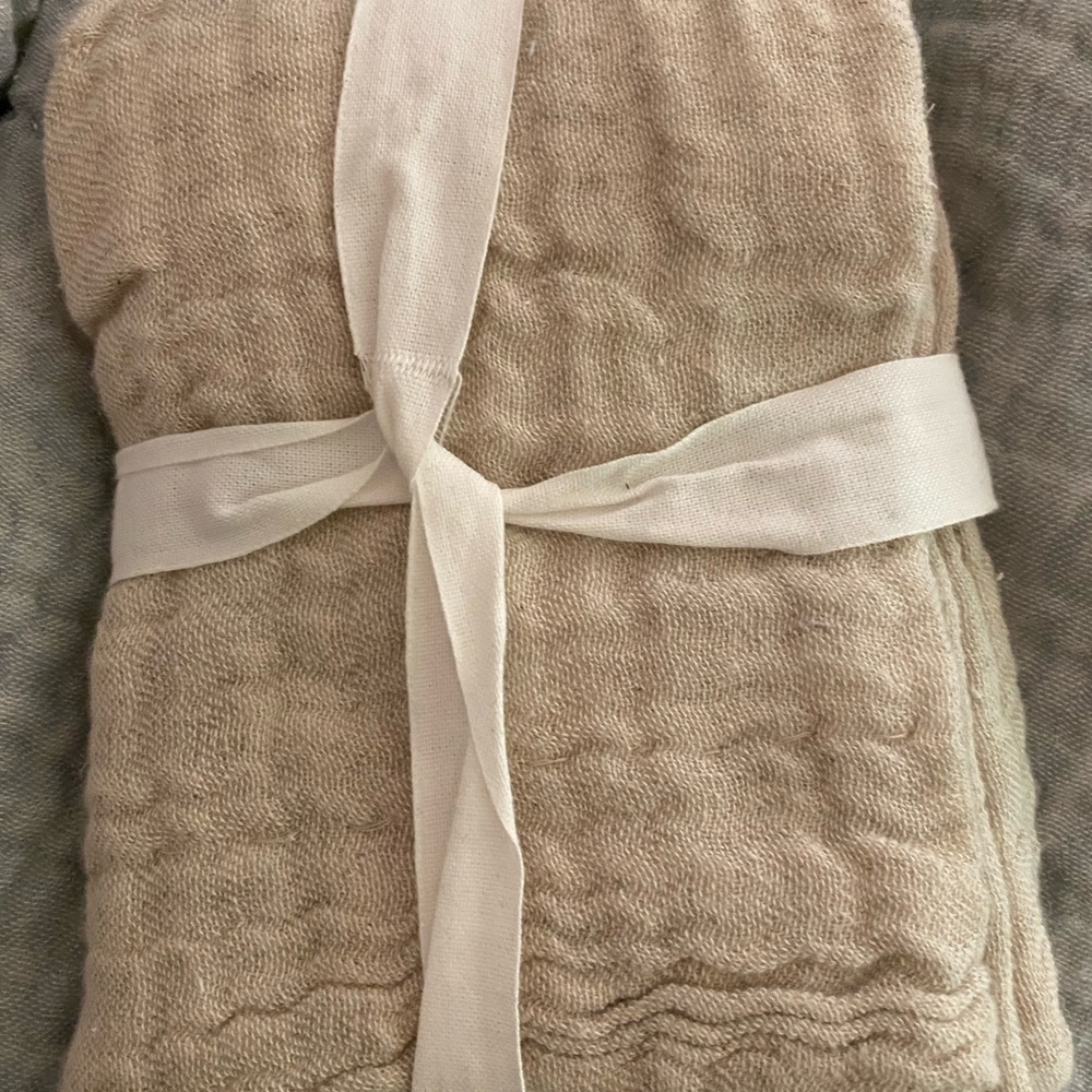 Pottery Barn Cloud Linen pillow sham color flax